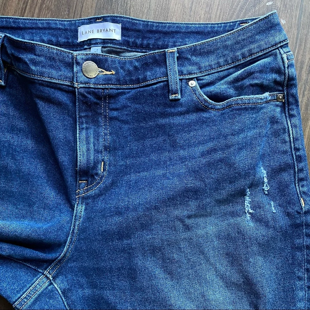 Lane Bryant Distressed Denim Jeans Size 14 - Picture 3 of 9